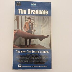 Vintage The Graduate VHS Tape Dustin Hoffman Anne Bancroft Embassy Comedy Movie